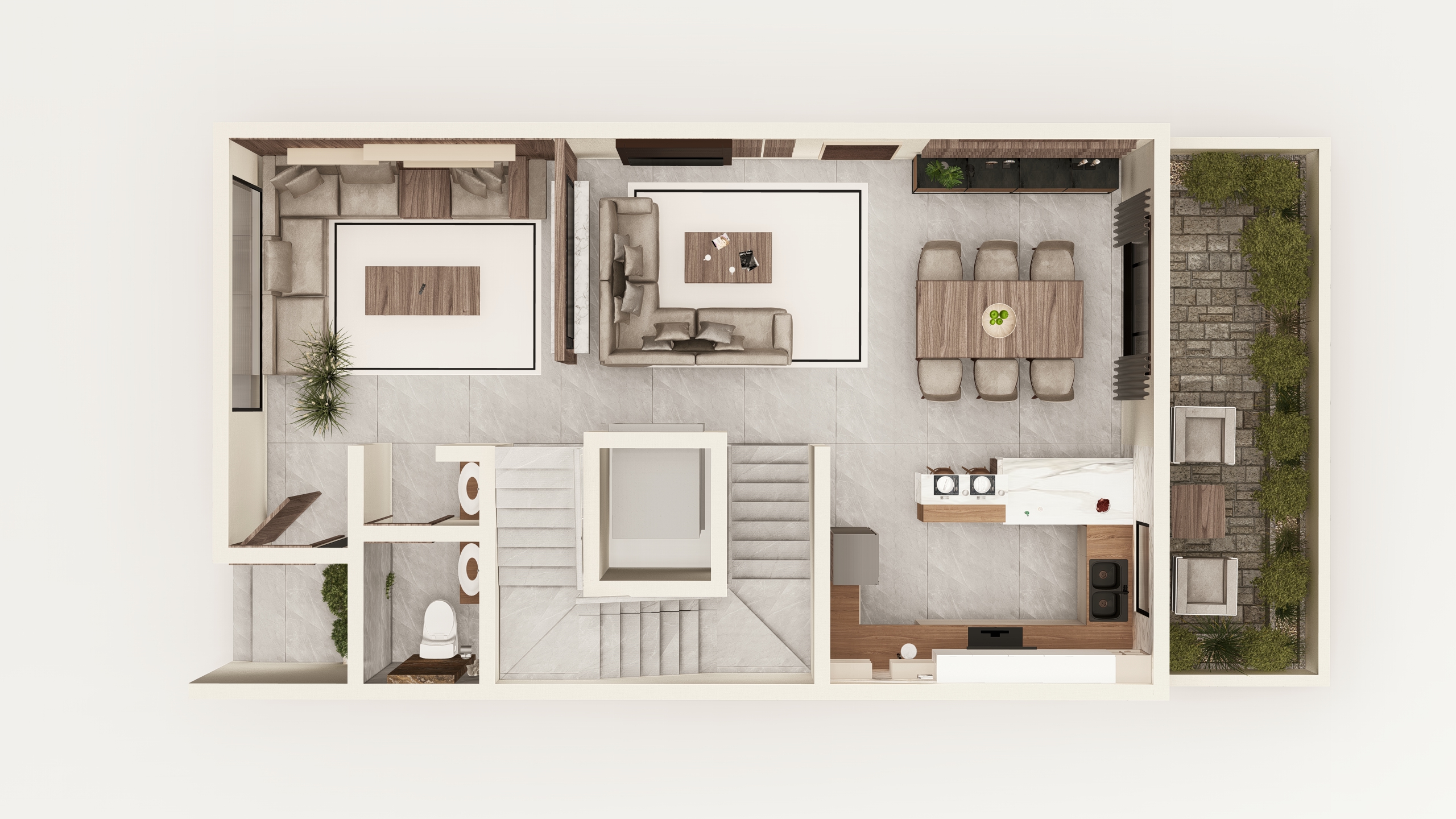 الطابق الأرضي