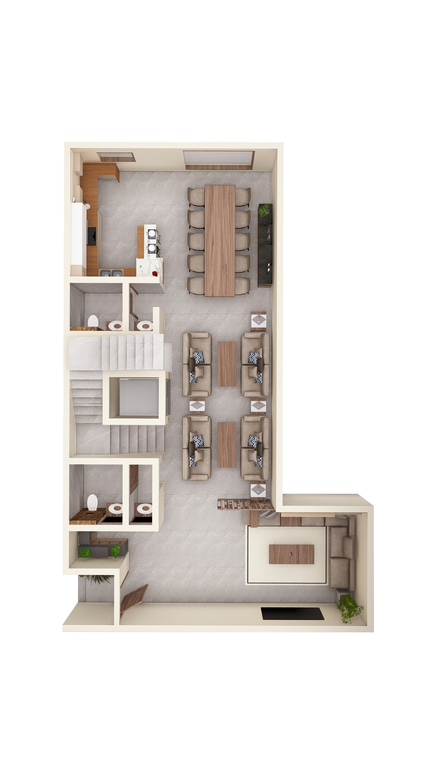 الدور الأرضي